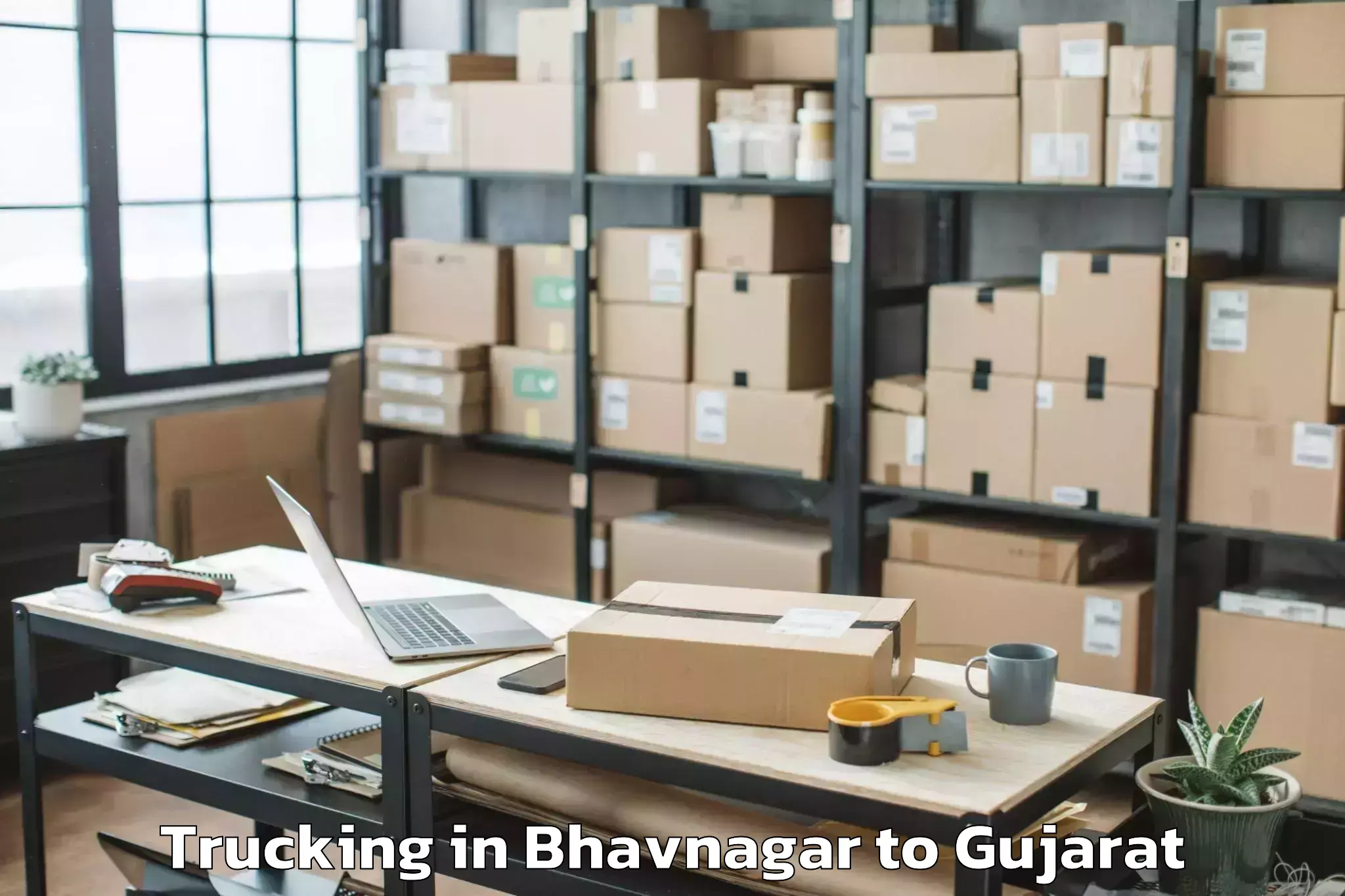 Easy Bhavnagar to Tharad Trucking Booking